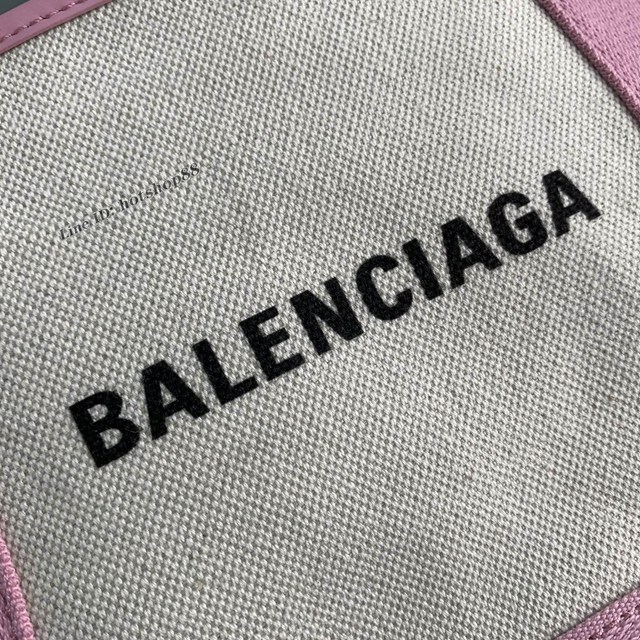 Balenciaga專櫃爆款mini帆布手提女包 巴黎世家NAVY CABAS子母購物袋托特包 型號390346 fyj1912